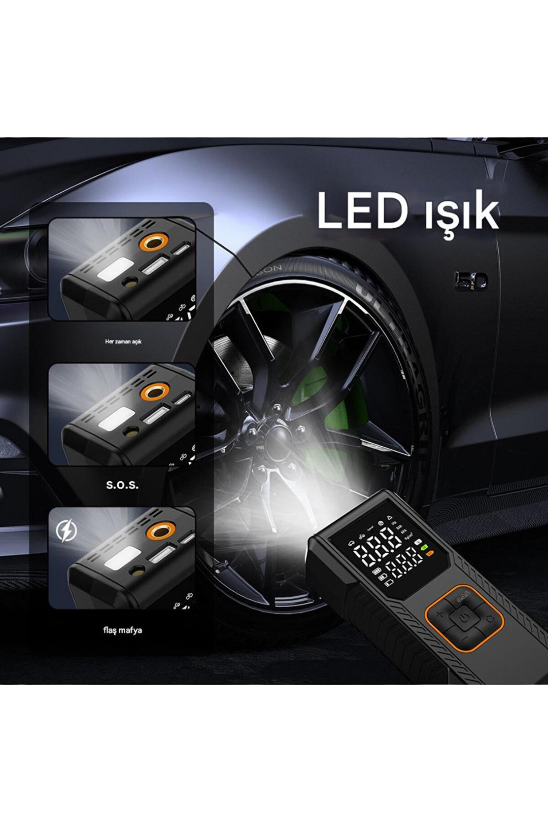 Yolda Kalma™ Otomatik Çok Amaçlı Acil Durum Kompresörü